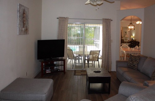 Greater Groves House | Greater Groves Oversized Patio With In-Ground Pool and Spa