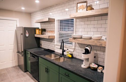 Central Oklahoma City House | Green Kitchen Home