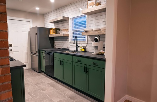 Central Oklahoma City House | Green Kitchen Home