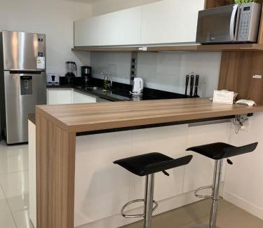 Solanas Apartment | Green Park 2 Ambientes con Balcón Vista Bosque o Laguna con Parrillero