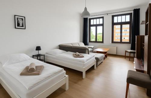 Chemnitz Apartment | Großzügige Ferienwohnung mit Balkon 2 Parkplätze Badewanne