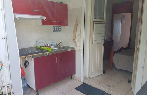 L'Houezel Apartment | Ground floor apartment with private patio courtyard. Sea view; Air conditioner;