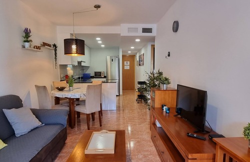 Vera Beach Apartment | Ground floor apartment with garden and private pool, next to beach, WIFI