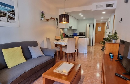 Vera Beach Apartment | Ground floor apartment with garden and private pool, next to beach, WIFI
