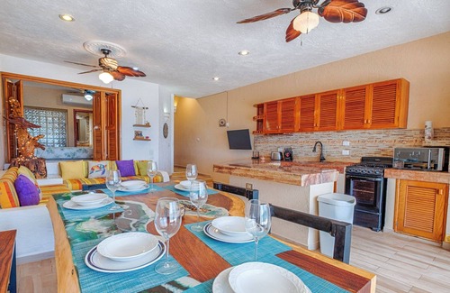 Akumal Condo | Ground Floor Beachfront 2 BR 2 BA condo with Wifi and AC