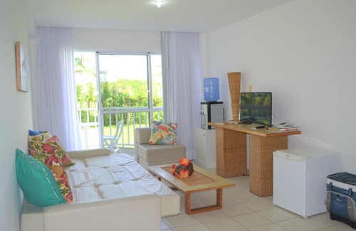 Porto de Galinhas Apartment | Ground floor flat with balcony Marupiara suites 118, Condo Beira Mar 12X interest-free