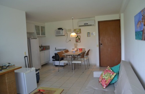 Porto de Galinhas Apartment | Ground floor flat with balcony Marupiara suites 118, Condo Beira Mar 12X interest-free