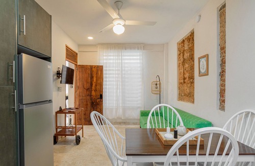 Ciudad Nueva Apartment | Guacanagarix 2-bdrm apt with ensuite baths, fully equipped kitchen and charm.