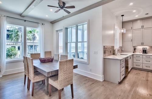 Grayton Beach House | Gulf Views! Steps From The Beach! Golf Cart! 4 Adult Bikes!