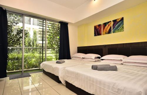 Tanjung Aru Apartment | H&F Homestay the two Owls Nest Aeropod Sovo Studio Room - 2 Queen Bed - Near Airport - Free Parking