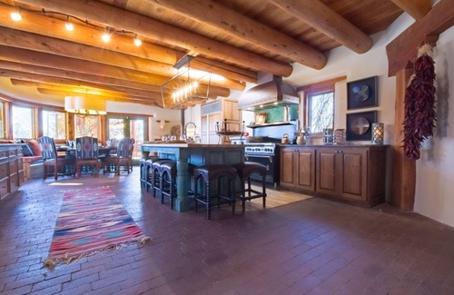 Taos House | Hacienda Encantada Near Town w/Mountain Views and Private Setting Hot Tub