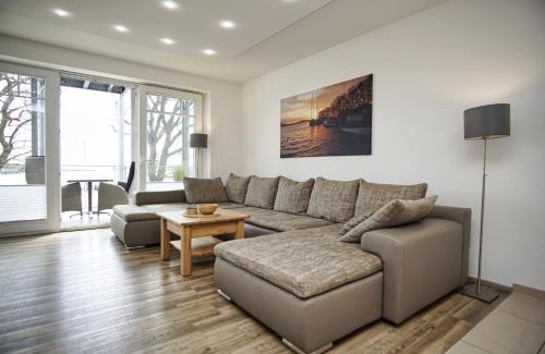Lauterbach Apartment | Hafenresidenz FeWo 2-2 - Balkon, Meerblick