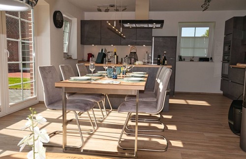 Greetsiel House | Haifisch - 100sqm vacation home with infrared cabin, fireplace, garden & covered terrace