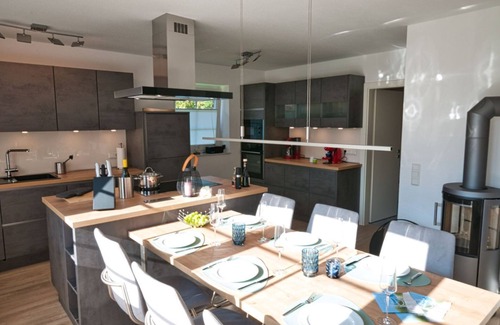 Greetsiel House | Haifisch - 100sqm vacation home with infrared cabin, fireplace, garden & covered terrace