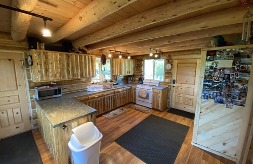 Antonito Cabin | Hand Built Log Cabin On River - Three Bedrooms, Two Bath On Private 15 Acres