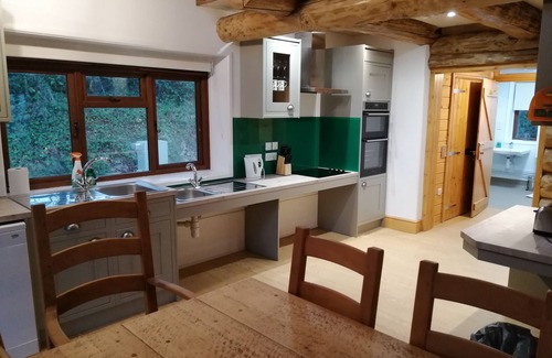 West Buckland Cabin | Hand built Log cabin overlooking the lovely peaceful rural valley of Somerset .