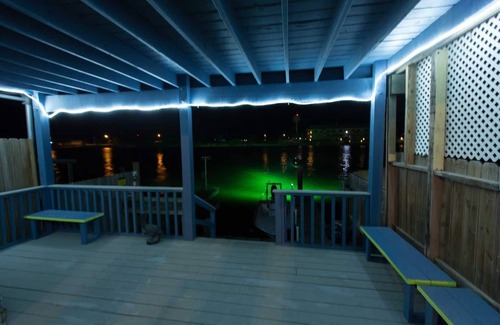 Port Mansfield Condo | Harborfront condo with boat slip and fishing light