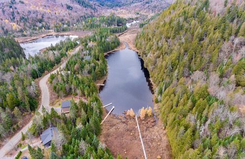 St-Adolphe-d'Howard Ski Chalet | harmony; waterfront and spa