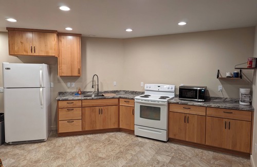 Moscow House | Hawk's NestnEntire 1650 Sqft lower level.
