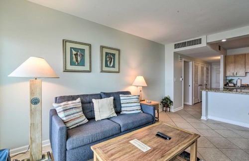 Galveston Apartment | Heated Pool and Beach View Galveston Resort Condo!
