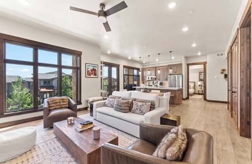 Park City House | Heated Pool, Gourmet Kitchen, Pet Friendly, Gym, Walk to Canyons Village, 2 Private Patios