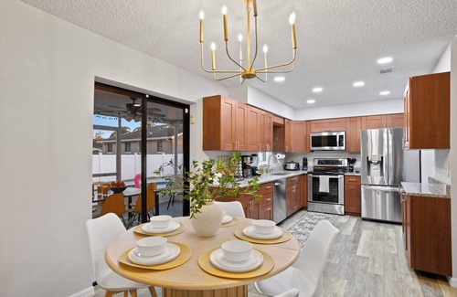 Dunedin House | Heated pool, hot tub, game room, firepit, 10 min to Honeymoon beach and downtown