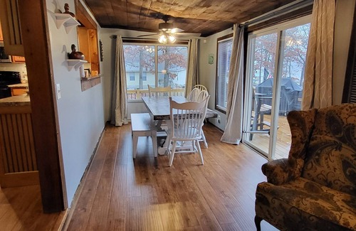 Centre House | Heron's Rest is a lakefront house with cabin feel, truly a diamond in the rough!