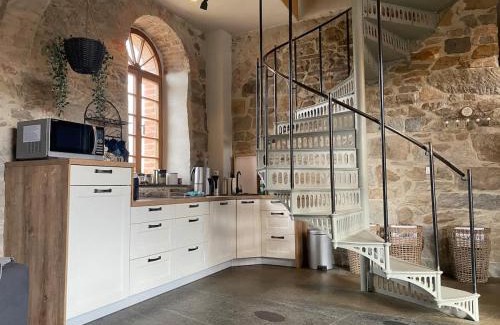 Buhlau Apartment | HexenburgbeiDresden Maisonette über 2 Etagen mit 4 Schlafzimmern, Kamin, Terrasse und Faßsauna, Nähe Sächsische Schweiz Dresden