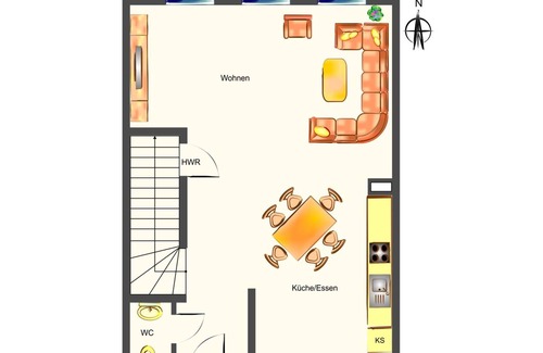 Katschow House | High-quality furnished DHH in a quiet location, with terrace, WiFi and parking space.