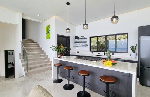 Camaronal House | Hilltop Haven: 3 Master Suites, Ocean&jungle Views