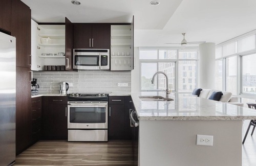 Woodmont Triangle Apartment | Hip Bethesda 2BR w/Roof Pool & Coffee Lounge, nr Metro, by Blueground