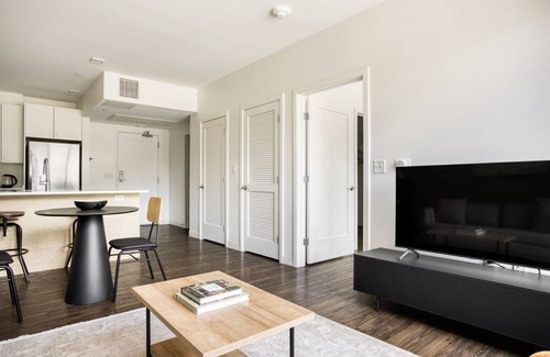 Newtonville Apartment | Hip Newton 1BR w/W/D, nr Newtonville Train, by Blueground