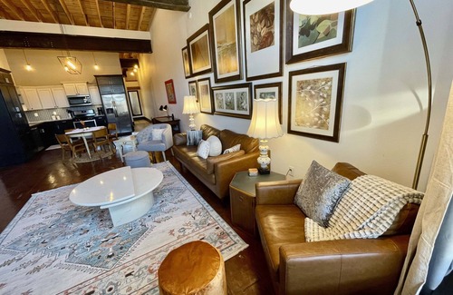 Mountain Home Apartment | Historic 1 bd/br in 1920's Chevy Dealership apt. 4