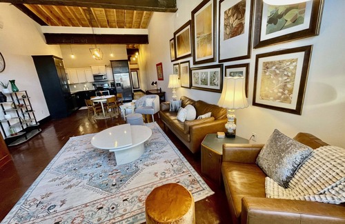 Mountain Home Apartment | Historic 1 bd/br in 1920's Chevy Dealership apt. 4