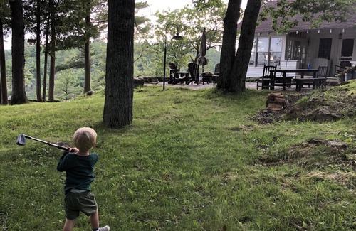 Seguin Cottage | Historic cottage with expansive views over north Lake Jo.