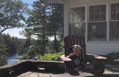 Seguin Cottage | Historic cottage with expansive views over north Lake Jo.