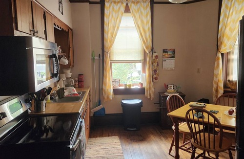 McConnelsville Apartment | Historic Downtown McConnelsville Apt, Overlooking Locks of Love Sculpture