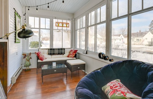 Eau Claire House | Historic Eau Claire Home w/ Porch + Sunroom!