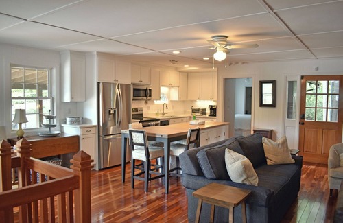 Lake Lure Cottage | Historic Lake Front Cottage- FirePit, Large Boathouse Deck