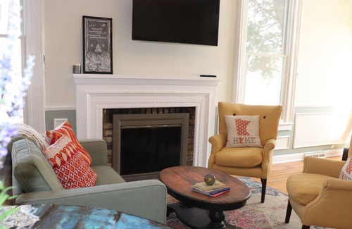 Afton House | Historic schoolhouse turned home in Afton, near Stillwater, skiing, pet friendly