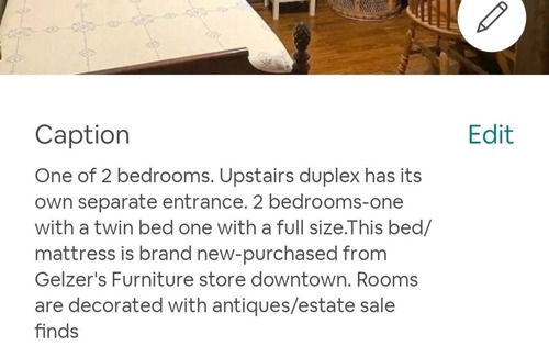 Hillsdale Apartment | Historical Cottage Upper Level 2 Bedroom Duplex