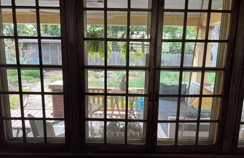 Lawrence House | Historical home w gardens in Unique North Lawrence. ACROSS FROM TRAIN DEPOT
