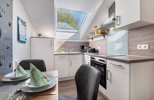 Lastrup Apartment | Holiday Apartment 'Anna 2 Og' with Balcony