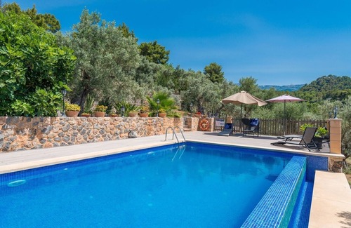 Soller Villa | Holiday Home “Can Tamany” with Mountain View, Shared Pool, Shared Garden & WiFi; Parking Available
