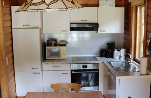 Frielendorf House | Holiday Home 'Holzhaus - Am - Silbersee' with Private Terrace, Private Garden and Wi-Fi