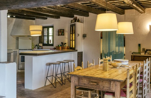 Calonge House | Holiday Home "Masia Rustica Costa Brava" with Mountain View, Private Pool & Wi-Fi