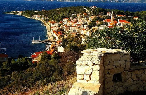 Povlja House | Holiday House Doda with terrace and seaview, 150m from the beach