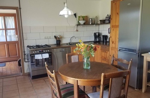 Carmzow-Wallmow House | Holiday house with a large garden and swimming lake in the village