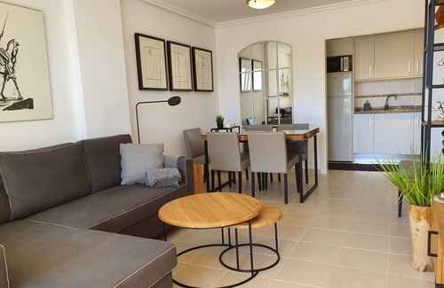 Pueblo Mascarat Apartment | Holiday Jazmines Apartment with pool and sea view