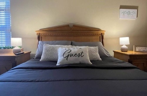 Shannon Hills Bed & Breakfast | Home Away From Home Master Bedroom - Right Off I-30